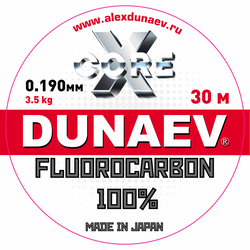 Леска Dunaev Fluorocarbon 0.190мм 30м