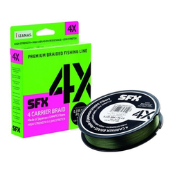 Леска плетеная Sufix SFX 4X 135м зеленая 0.104 мм 4.5 кг PE 0.4