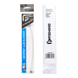 Поводок F-FISHING Titanium Wire 7кг 20см 0.25мм 2шт