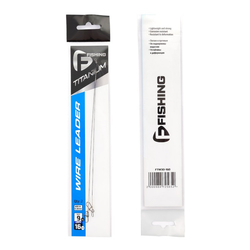 Поводок F-FISHING Titanium Wire 9кг 16см 0.30мм 2шт
