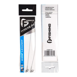 Поводок F-FISHING Titanium Wire 5кг 14см 0.20мм 2шт