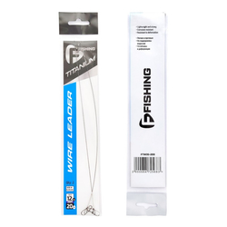 Поводок F-FISHING Titanium Wire 12кг 20см 0.35мм 2шт