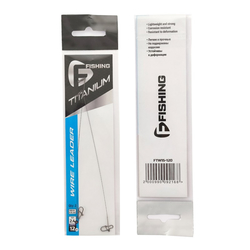 Поводок F-FISNIHG Titanium Wire 2.4кг 12см 0.15мм 2шт