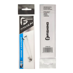 Поводок F-FISHING Titanium Wire 2.4кг 7см 0.15мм 2шт