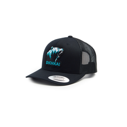 Кепка с сеткой 6P Dichka! Roar Rawcut #Black/Black&Azure